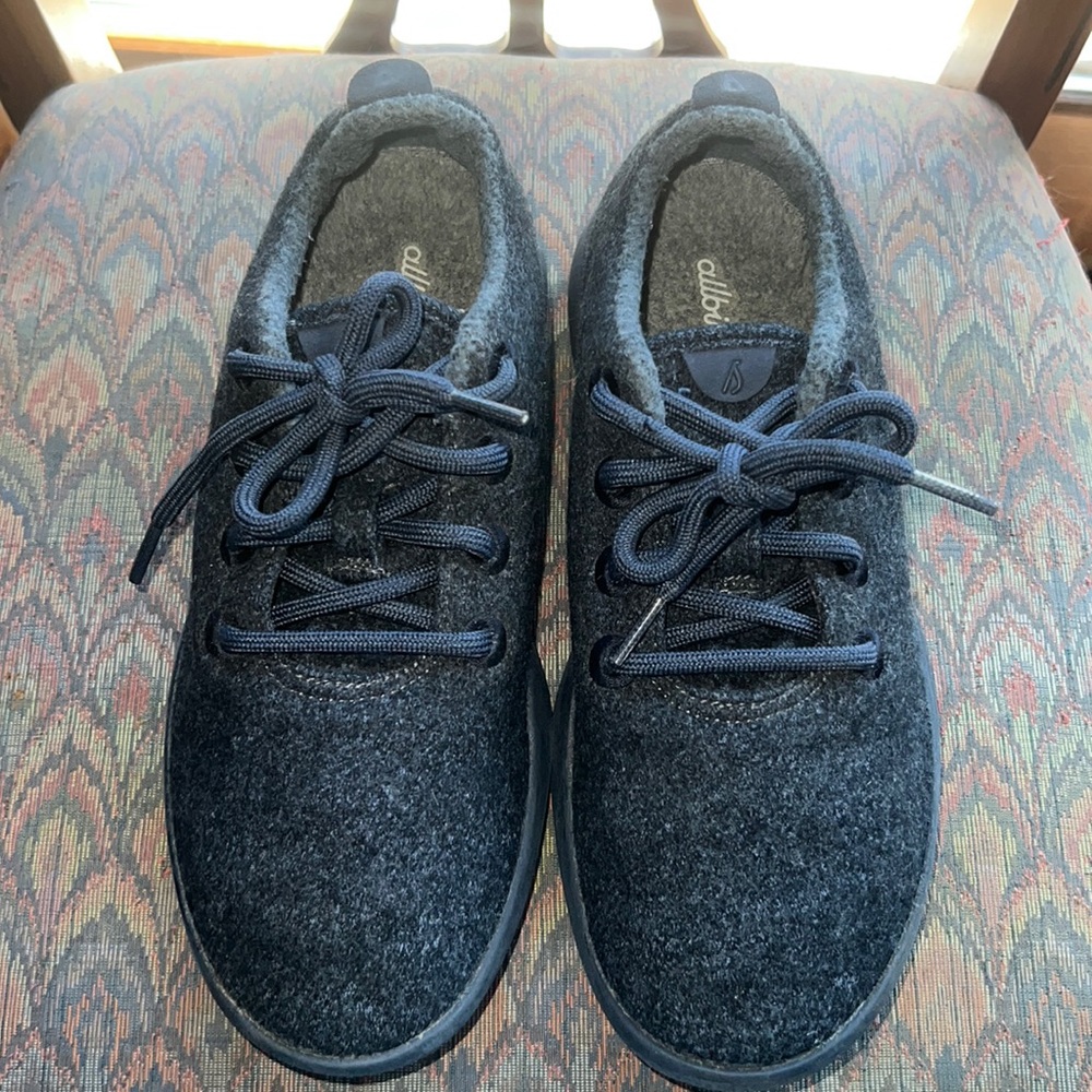 Allbirds Wool Runners Womens WR/W8 0519 NV1 Navy Blue Sneaker Shoes Size 8